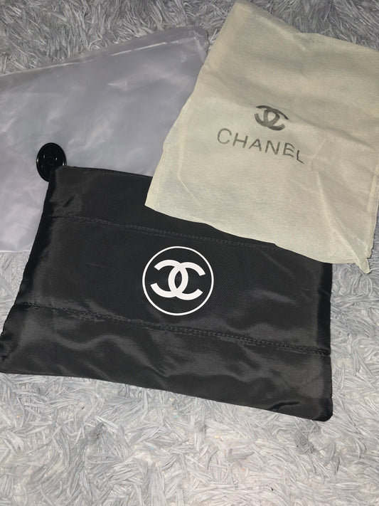 Chanel Nylon Black W/ White CC Bag (BRAND NEW)(DUST BAG)