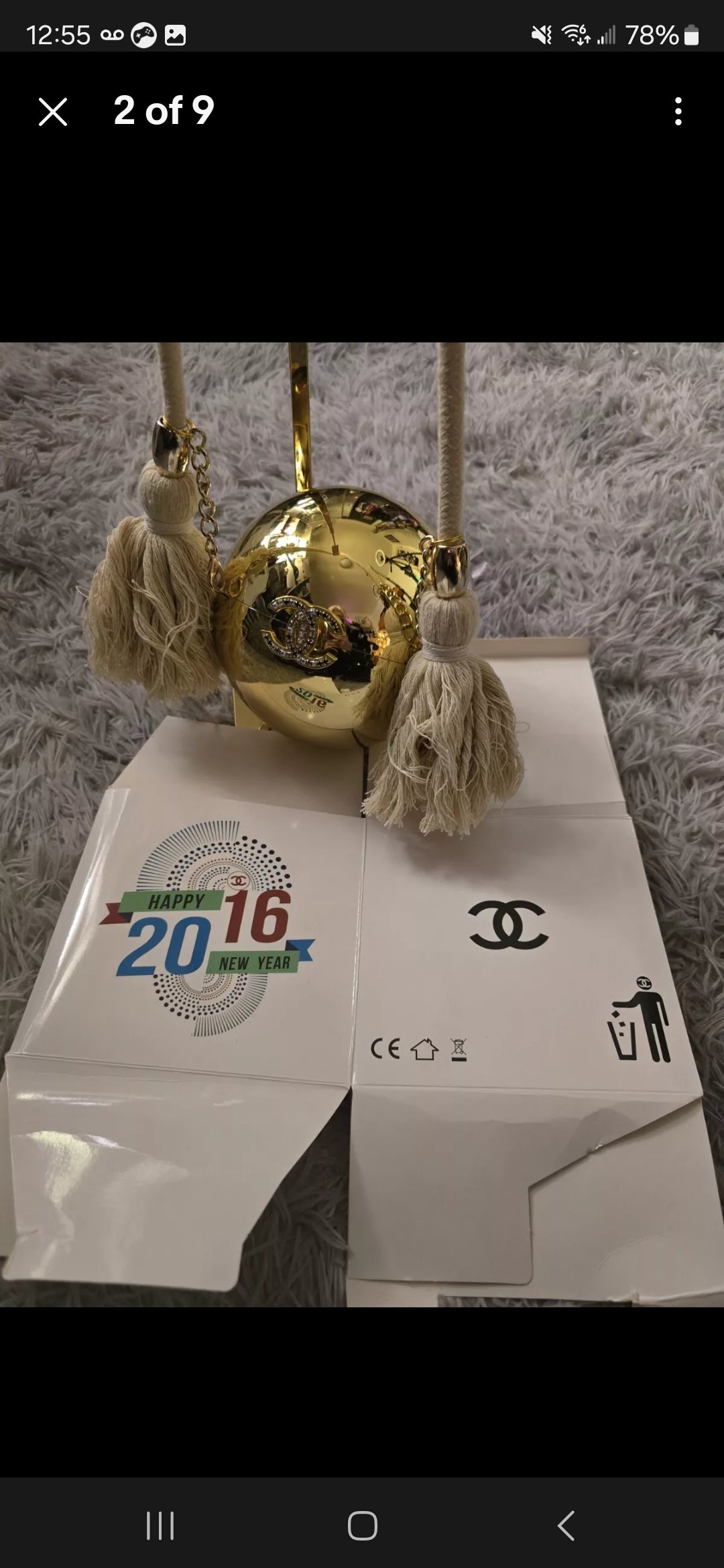 Chanel Limited Edition 2016 Gold CC Rhinestone ✨️ Ball Drop (RARE)(HTF)(BNIB)