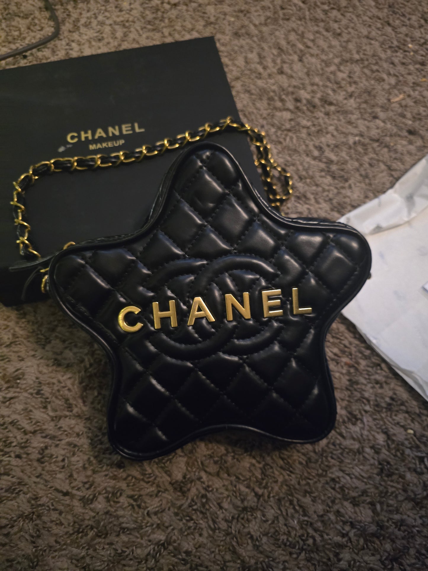 Chanel Makeup CC Quilted Star Crossbody Chain Bag (BNIB)(WITH CARD)